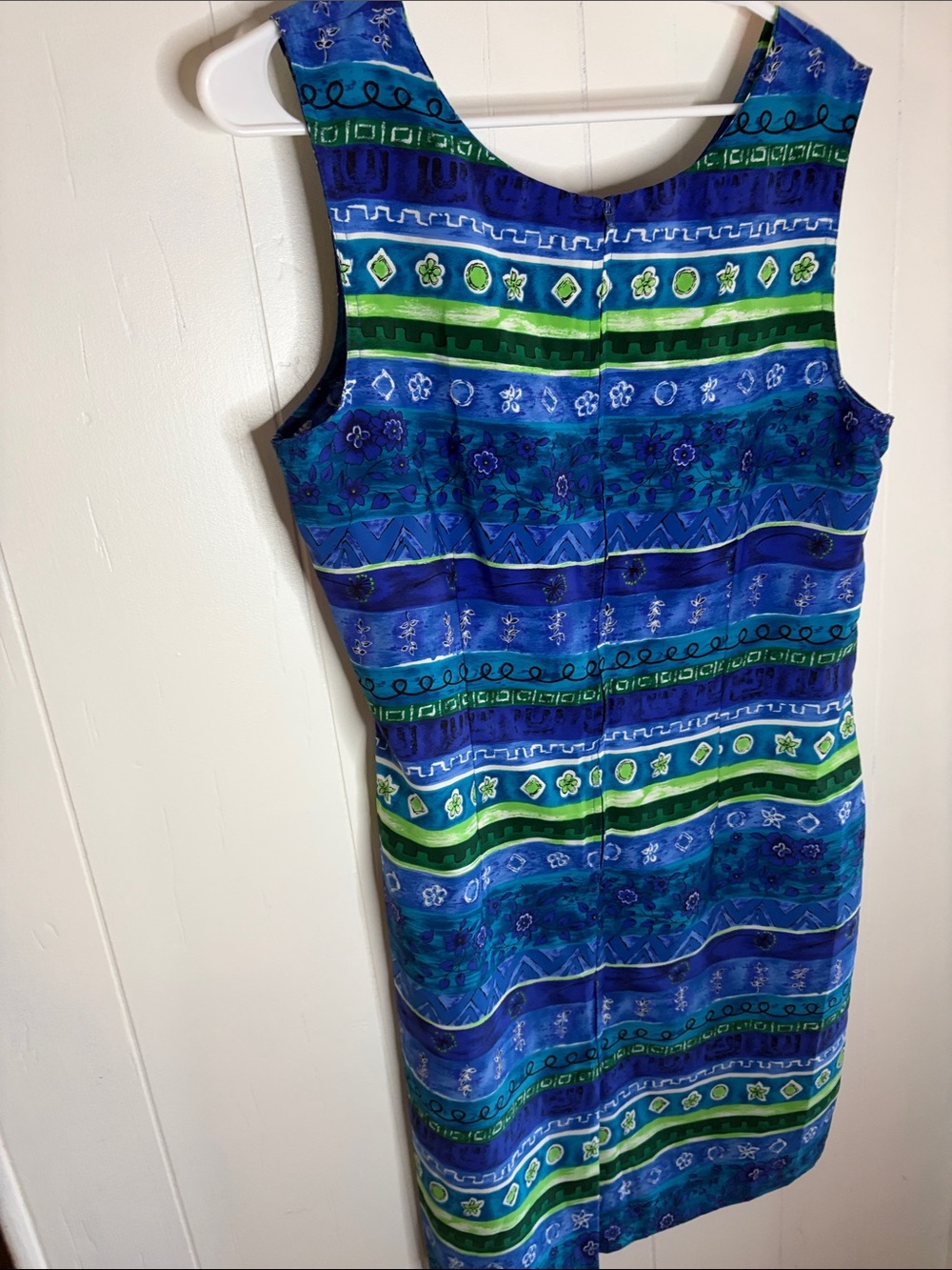 Kathie Lee Vintage 90s Blue Green Tropical S 14